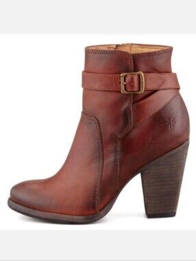 Frye Patty Riding Boots In Cognac Leather Size 7.5 Cowgirl Festival